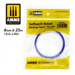 AMMO BY MIG A.MIG-8241 Softouch Velvet Masking Tape 2 (6mm x 25M) 