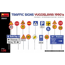 MINIART 35643 1/35 Traffic Signs, Yugoslavia 1990's