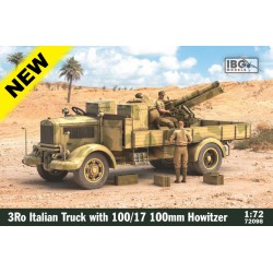 IBG MODELS 72098 1/72 3Ro Italian Truck with 100/17 100mm Howitzer