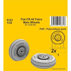CMK 5141 1/32 Fiat CR.42 Main Wheels (ICM kit)