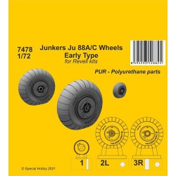 CMK 7478 1/72 Junkers Ju 88A/C Wheels Early Type (Revell kits)