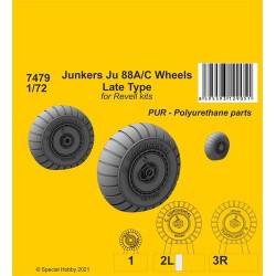 CMK 7479 1/72 Junkers Ju 88A/C Wheels Late Type