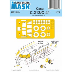 SPECIAL MASK M72019 1/72 Casa C.212/C-41 Mask