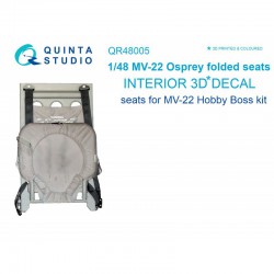 QUINTA STUDIO QR48005 1/48 MV-22 Osprey folded seats (26 pcs) (for Hobby Boss kit)