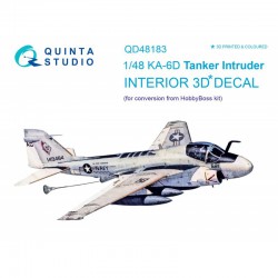 QUINTA STUDIO QD48183 1/48 KA-6D Intruder 3D-Printed & coloured Interior on decal paper (for conversion from HobbyBoss kit