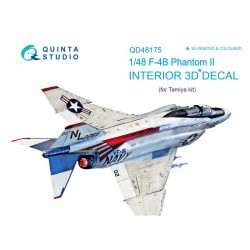 QUINTA STUDIO QD48175 1/48 F-4B 3D-Printed & coloured Interior on decal paper (for Tamiya kit)