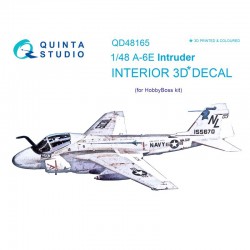 QUINTA STUDIO QD48165 1/48 A-6E Intruder 3D-Printed & coloured Interior on decal paper (for HobbyBoss kit)