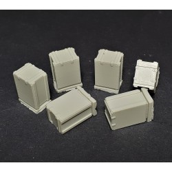 PANZER ART RE35-696 1/35 US wood ammo boxes for 3 inch ammo (6pcs)