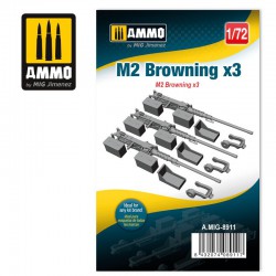 AMMO BY MIG A.MIG-8911 1/35 M2 Browning x3