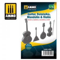 AMMO BY MIG A.MIG-8905 1/35 Guitar, Balalaika, Mandolin & Violin