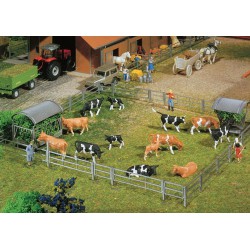 Faller 180434 HO 1/87 Fence systems for stalls and open stable farm, 2000 mm (2 x 1000 mm)