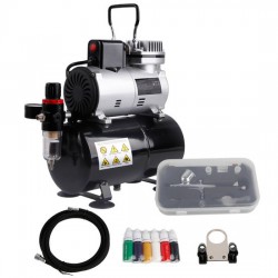 FENGDA ABPST08K Pack Compressor ABPST08 + Airbrush BD-130 + accessories