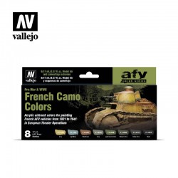 VALLEJO 71.644 French Camo Colors Pre-War & WWII (8 x 17 ml.)