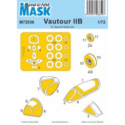 SPECIAL MASK M72036 1/72 Vautour IIB MASK