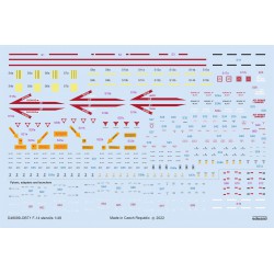 EDUARD D48099 1/48 F-14 stencils for TAMIYA