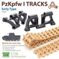 T-REX STUDIO TR86001 1/16 PzKpfw I Tracks Early Type for Ausf.A only