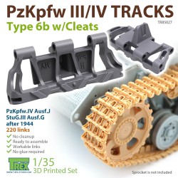 T-REX STUDIO TR85027 1/35 PzKpfw.III/IV Tracks Type 6b w/Cleats