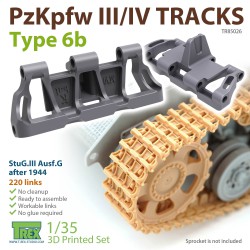 T-REX STUDIO TR85026 1/35 PzKpfw.III/IV Tracks Type 6b