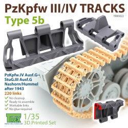 T-REX STUDIO TR85022 1/35 PzKpfw.III/IV Tracks Type 5b