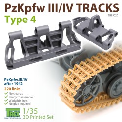 T-REX STUDIO TR85020 1/35 PzKpfw.III/IV Tracks Type 4