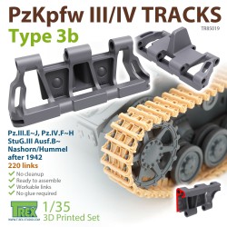 T-REX STUDIO TR85019 1/35 PzKpfw.III/IV Tracks Type 3b