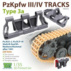 T-REX STUDIO TR85018 1/35 PzKpfw.III/IV Tracks Type 3a