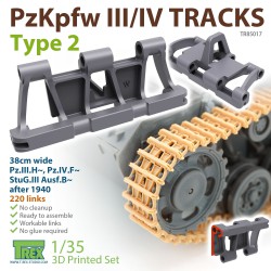 T-REX STUDIO TR85017 1/35 PzKpfw.III/IV Tracks Type 2