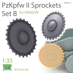 T-REX STUDIO TR35057-2 1/35 PzKpfw II Sprockets Set B for DRAGON