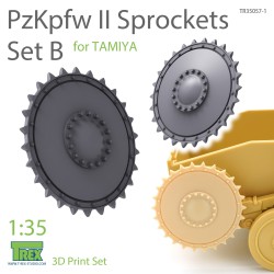 T-REX STUDIO TR35057-1 1/35 PzKpfw II Sprockets Set B for TAMIYA
