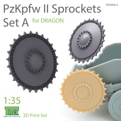T-REX STUDIO TR35056-2 1/35 PzKpfw II Sprockets Set A for DRAGON