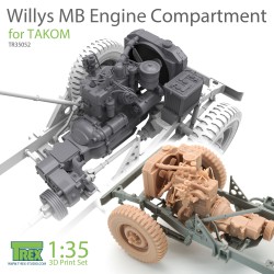 T-REX STUDIO TR35052 1/35 Willys MB Engine Compartment Set for TAKOM