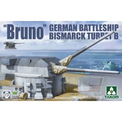 TAKOM 5012 1/72 ‘Bruno’ German Battleship Bismarck Turret B