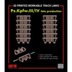 RYE FIELD MODEL RM-2014 1/35 Workable track links for Pz. Kpfw. III/IV Late production