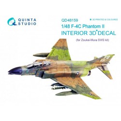 QUINTA STUDIO QD48159 1/48 F-4С 3D-Printed & coloured Interior on decal paper (for ZM SWS kit)