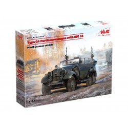 ICM 72473 1/72 Type G4 Partisanenwagen with MG 34, WWII German vehicle
