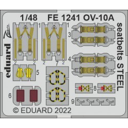 EDUARD FE1241 1/48 OV-10A seatbelts STEEL for ICM