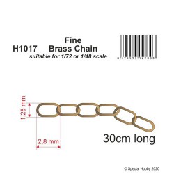 CMK H1017 Fine Brass Chain - suitable for 1/72 or 1/48 scale
