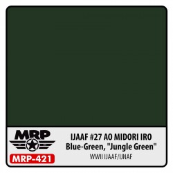 MR.PAINT MRP-421 IJAAF 27 Ao Midori Iro (Blue Green, "Jungle Green") 30 ml.