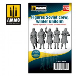 AMMO BY MIG A.MIG-8922 1/72 Figures Soviet Crew, Winter Uniform