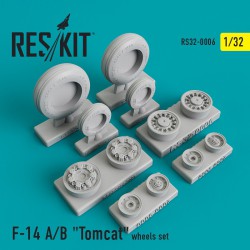 RESKIT RS32-0006 1/32 Grumman F-14 A/B "Tomcat"  wheels set