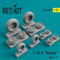 RESKIT RS32-0007 1/32 Grumman F-14 D "Tomcat" wheels set