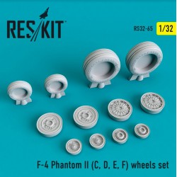 RESKIT RS32-0065 1/32 F-4 Phantom II (C, D, E, F) wheels set