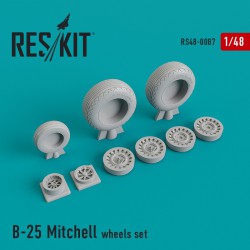 RESKIT RS48-0087 1/48 B-25 Mitchell wheels set