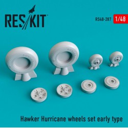 RESKIT RS48-0287 1/48 Hawker Hurricane wheels set early type