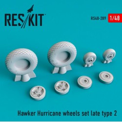 RESKIT RS48-0289 1/48 Hawker Hurricane wheels set late type 2