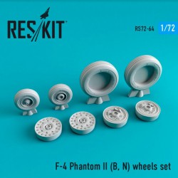 RESKIT RS72-0064 1/72 F-4 Phantom II (B, N) wheels set