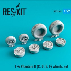 RESKIT RS72-0065 1/72 F-4 Phantom II (C, D, E, F,G) wheels set