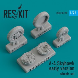 RESKIT RS72-0129 1/72 A-4 Skyhawk early version wheels set