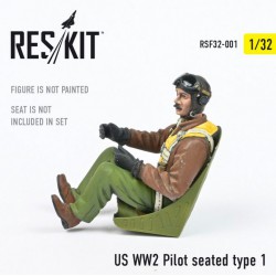 RESKIT RSF32-0001 1/32 US WW2 Pilot seated type 1