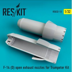 RESKIT RSU32-0013 1/32 F-14 (D) open exhaust nozzles for Trumpeter Kit